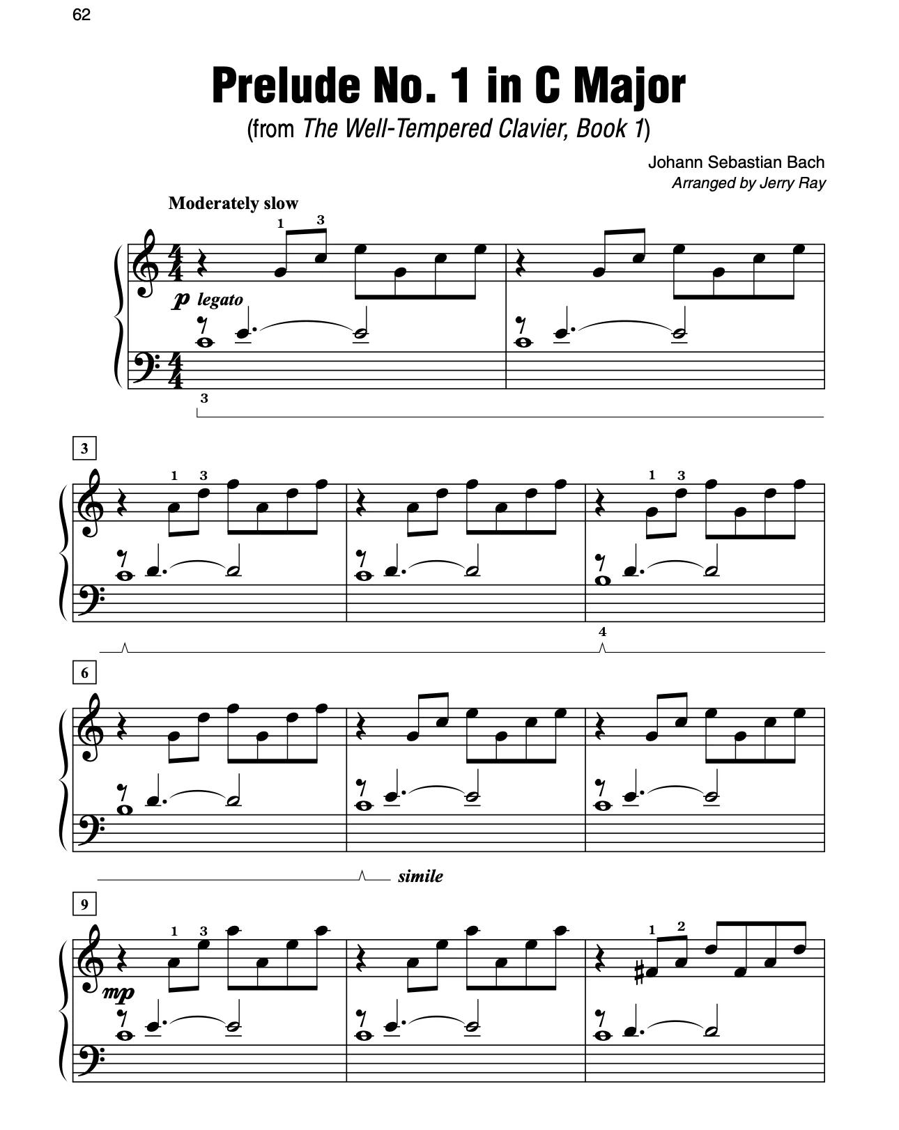 Simply Bach (The Music of Johann Sebastian Bach: 25 of His Most Loved Masterpieces) - Piano - Image 6