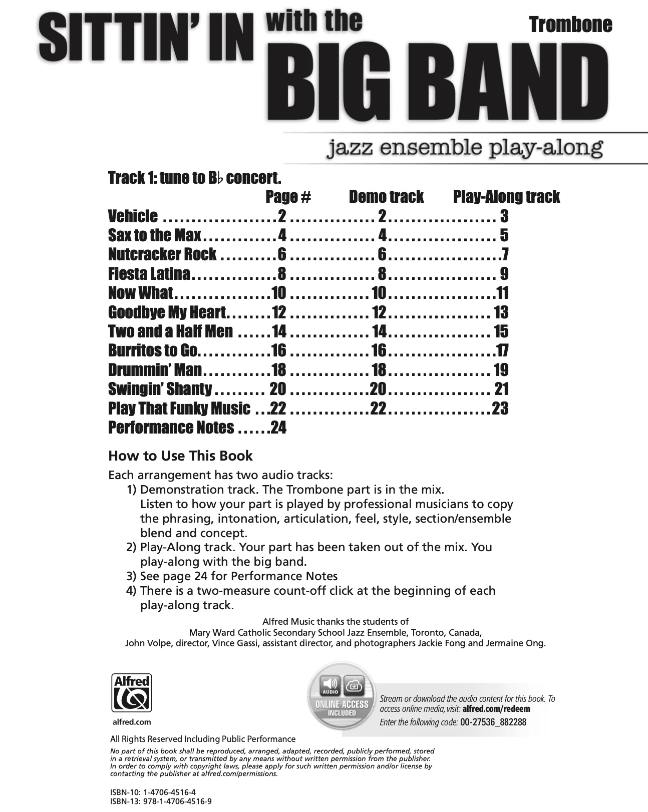 Sittin' In with the Big Band - Vol. 1, Trombone - Image 2