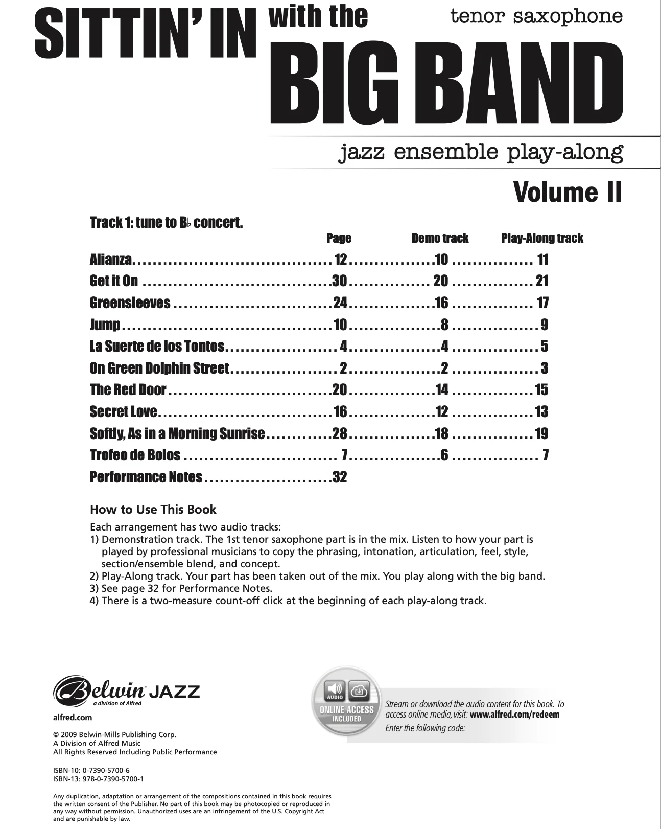 Sittin' In with the Big Band - Vol. 2, Tenor Sax - Image 3