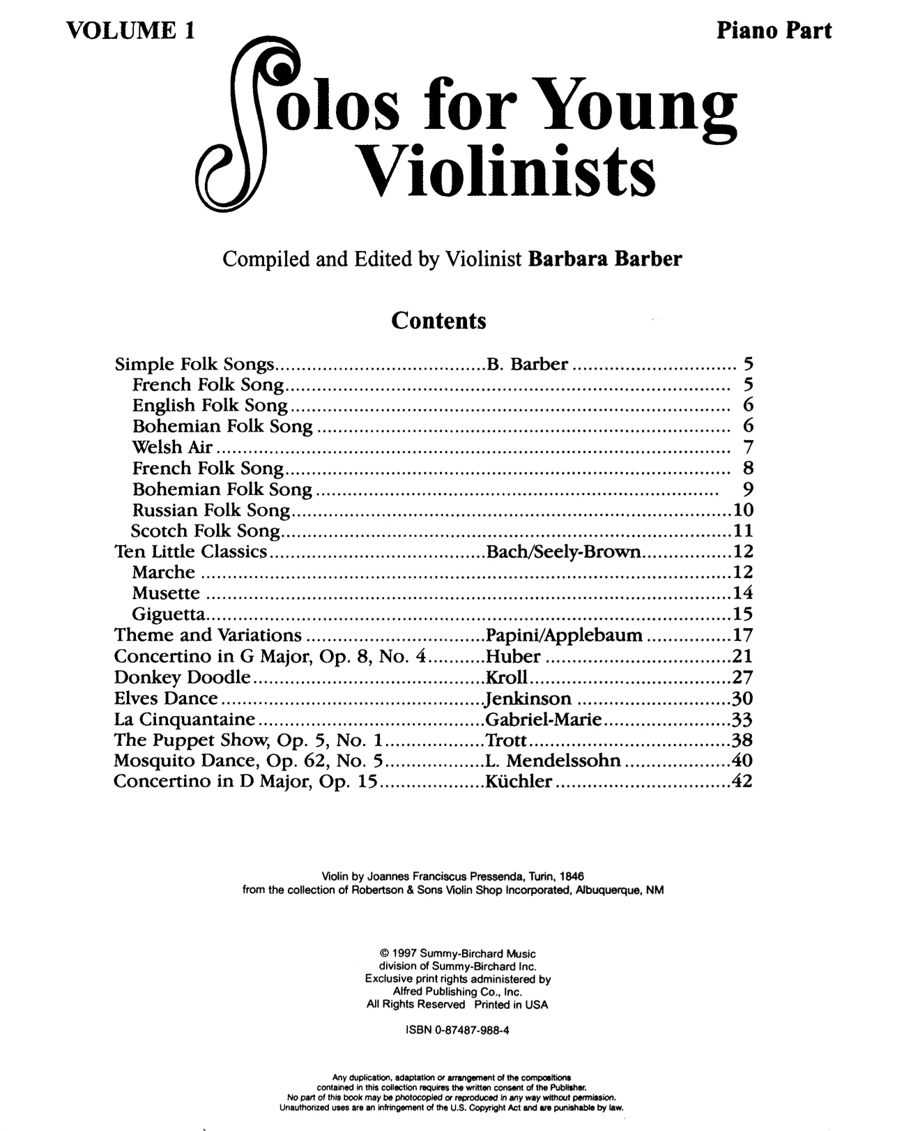 Solos for Young Violinists, Vol. 1 - Image 2
