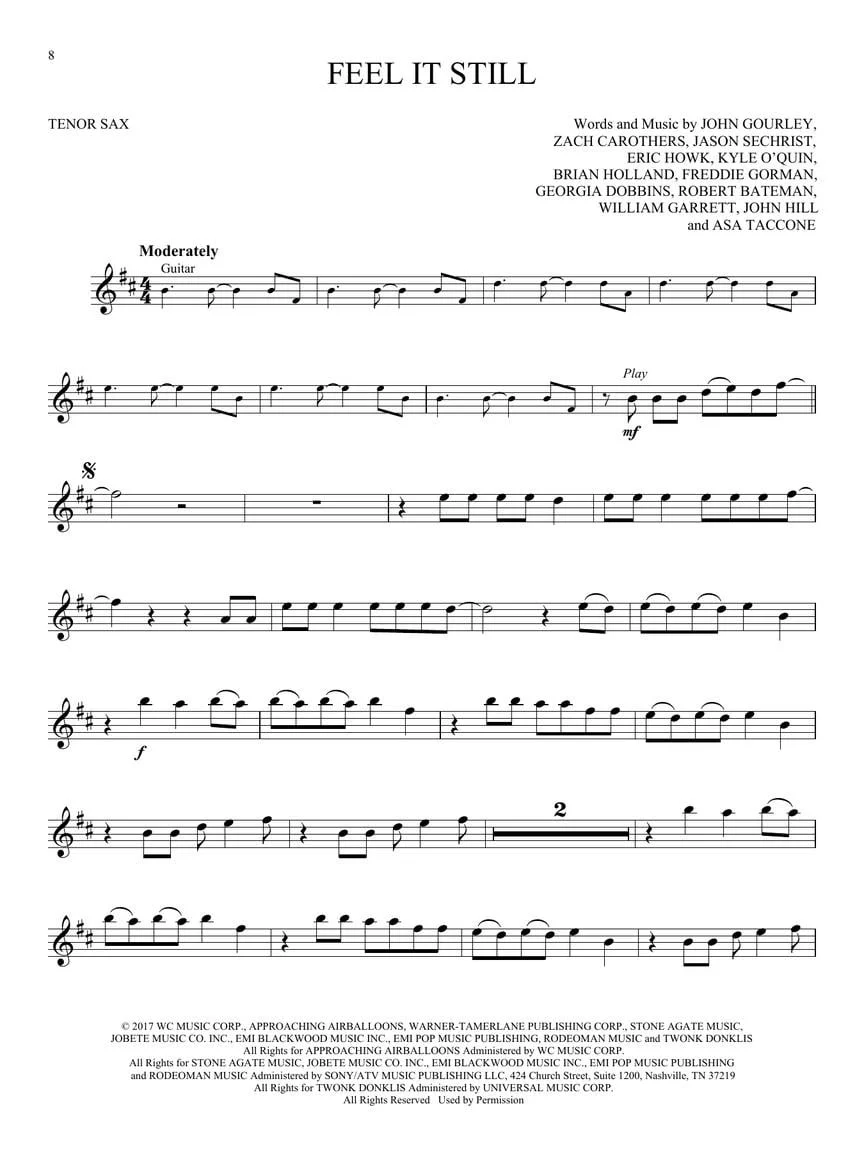 Stadium Rock, Tenor Sax - Image 4
