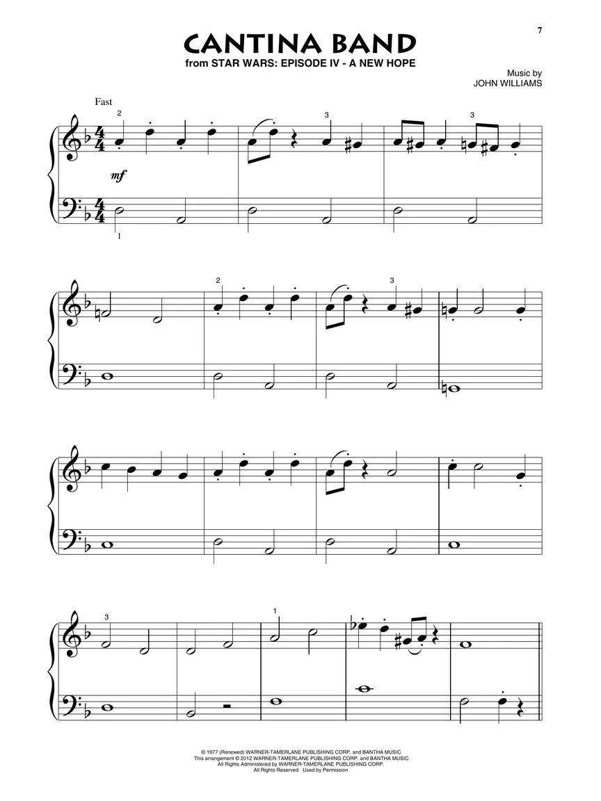 Star Wars for Beginning Piano Solo - Image 3