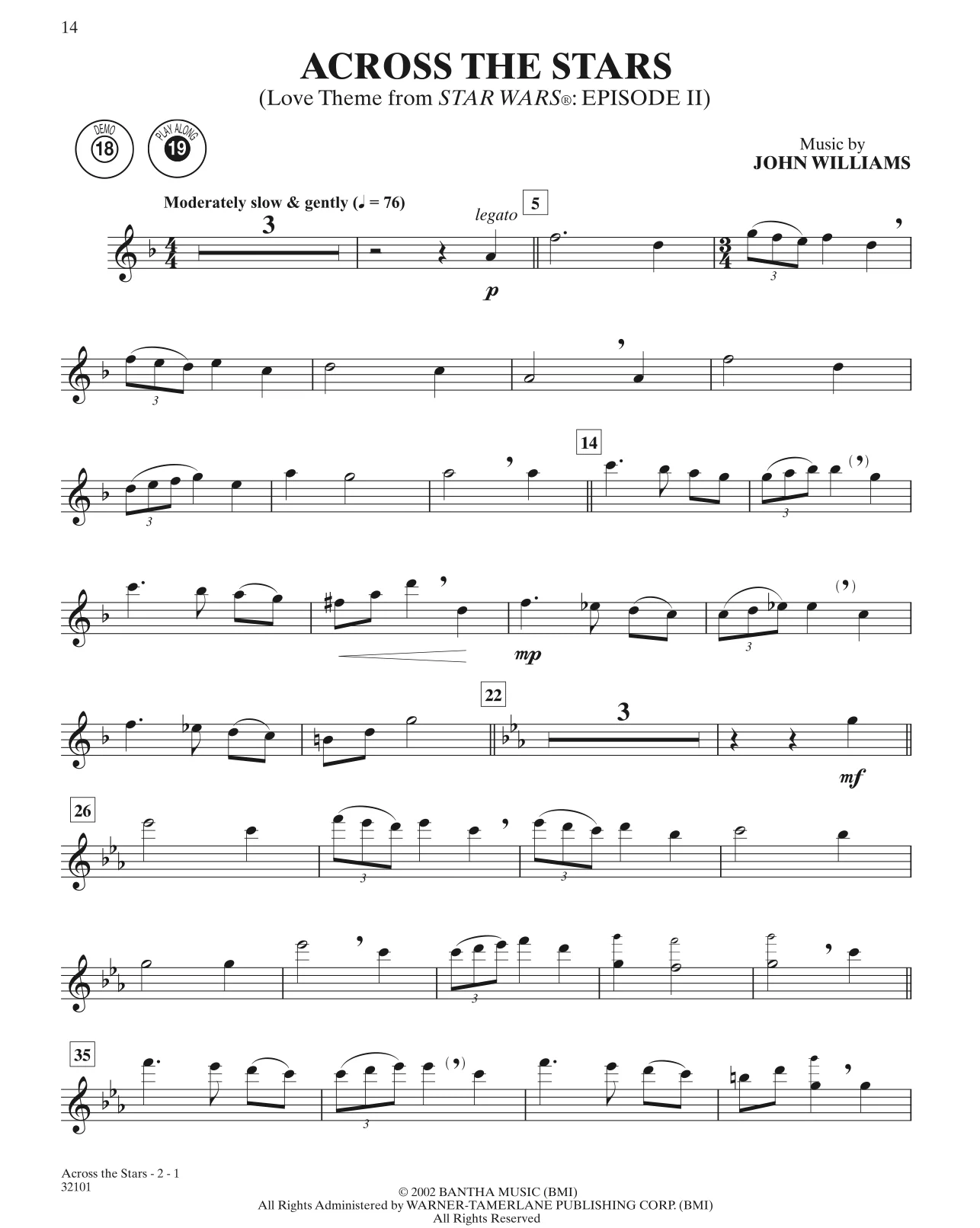 Star Wars Instrumental Solos (Movies I-VI), Flute - Image 3