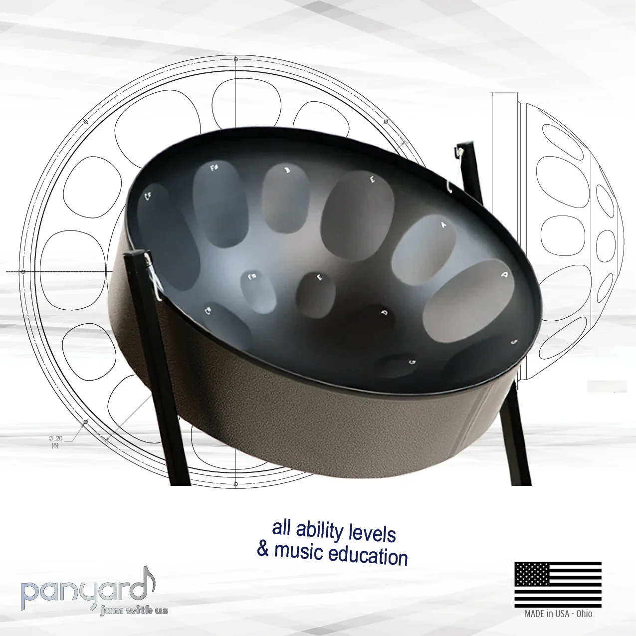 Panyard Lead C-20 Caribbean Nights Steel Pan - Image 7