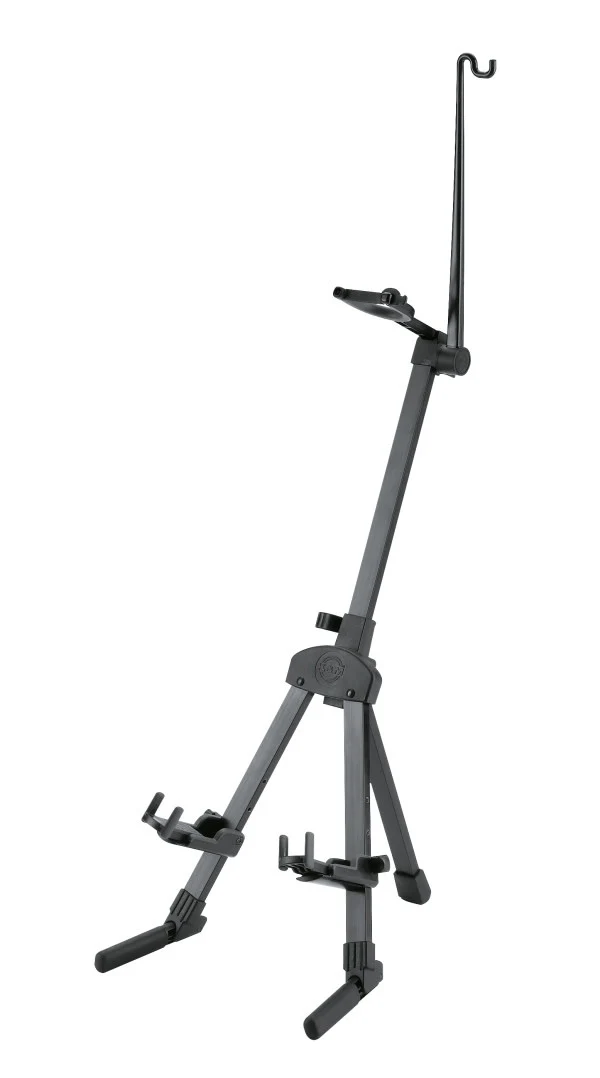 K&M Aluminum Folding Violin Stand with Safety Strap