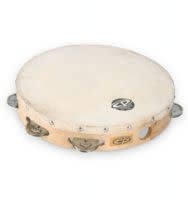 CP 10" Tambourine With Head Single Row