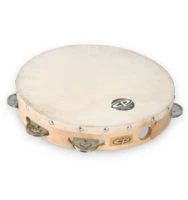 CP 10" Tambourine With Head Single Row - Image 2