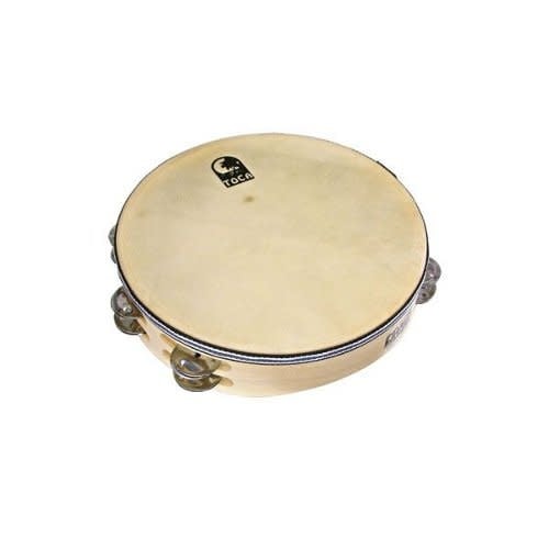 Toca Player's Series Wood Tambourine, 10" Double Row with head - Image 2