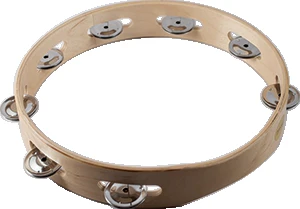 Mano 10" Wooden Tambourine