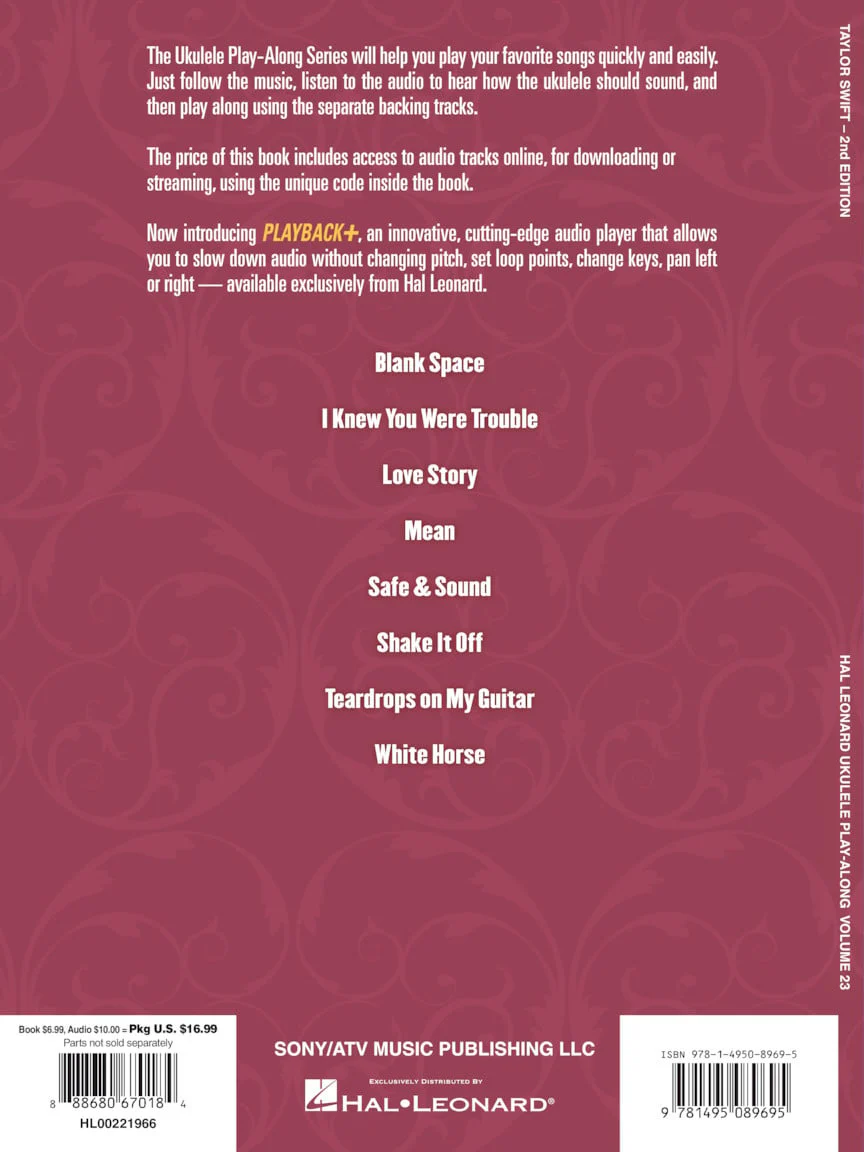 Taylor Swift 2nd Edition, Ukulele Play-Along Vol. 23 - Image 6