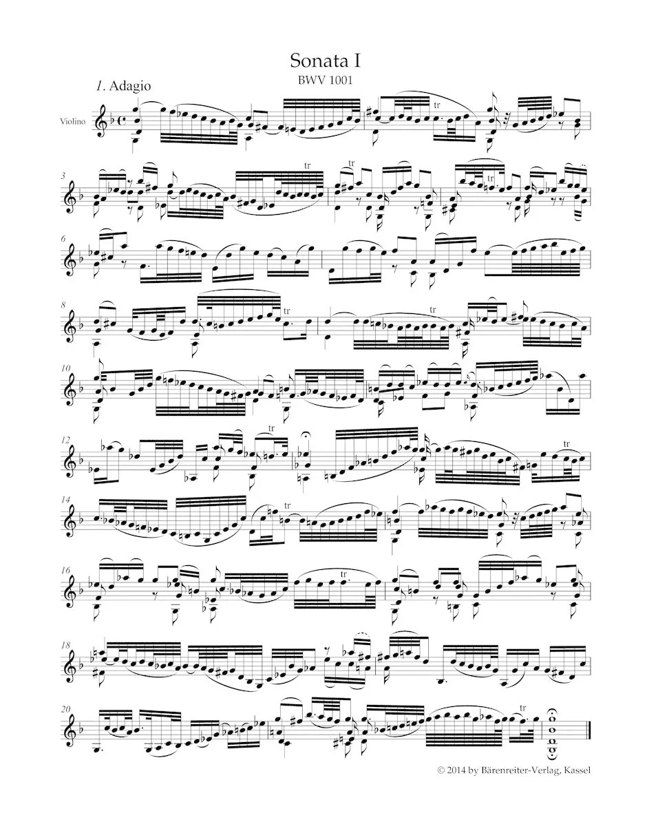 Three Sonatas and three Partitas for Solo Violin, BWV 1001-1006 - Image 2