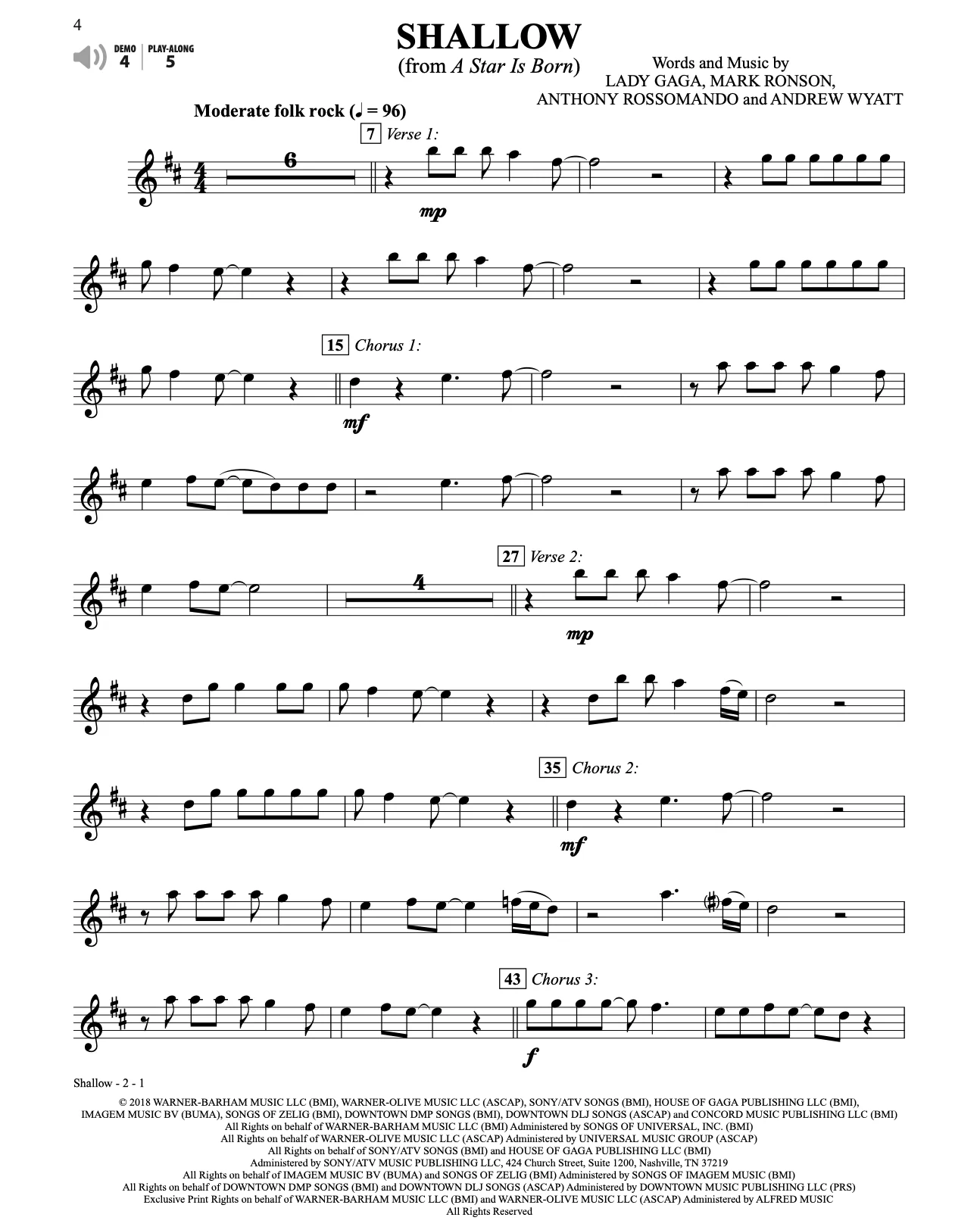 Top Broadway and Movie Songs - Alto Saxophone - Image 3
