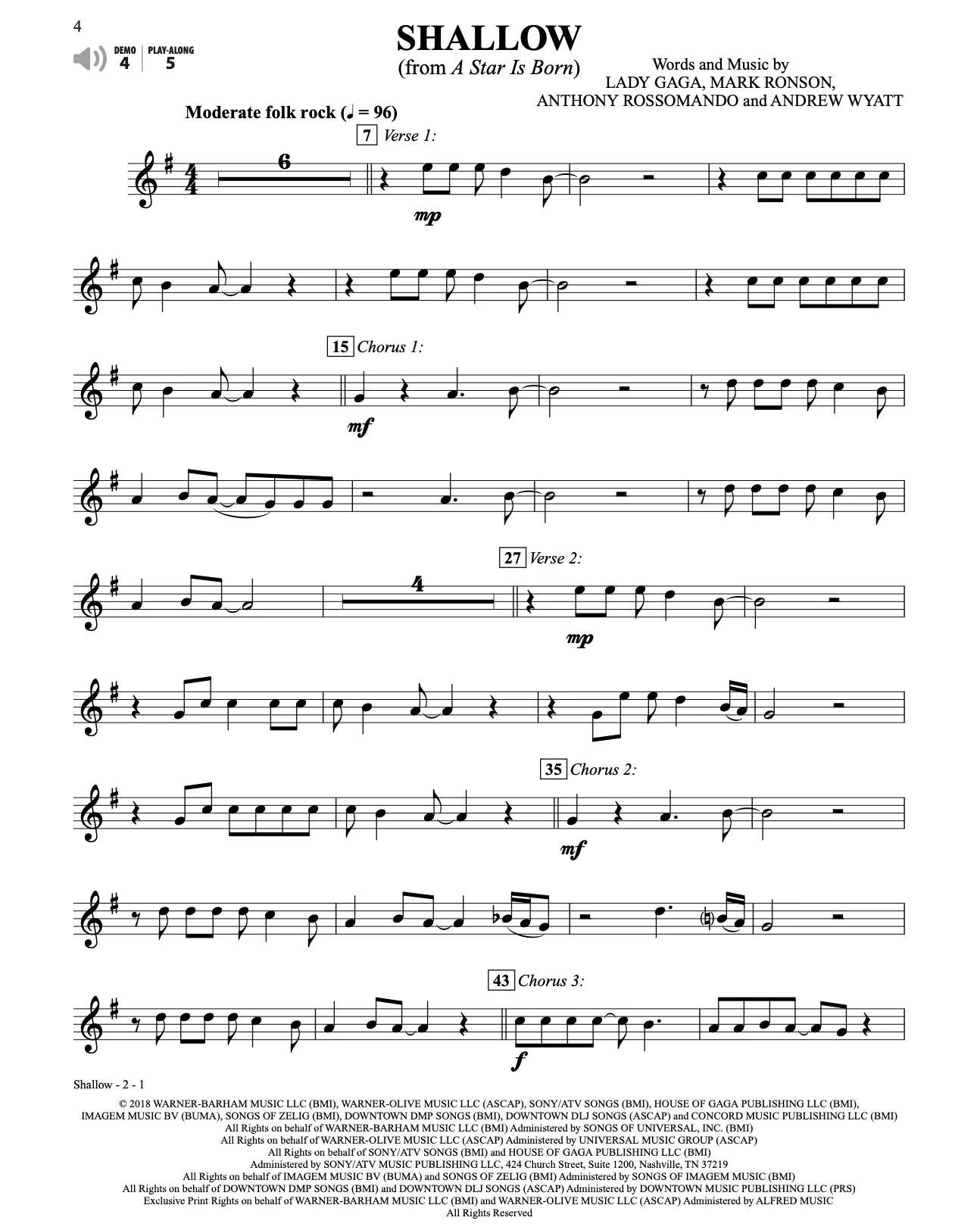 Top Broadway and Movie Songs, Trompette - Image 3