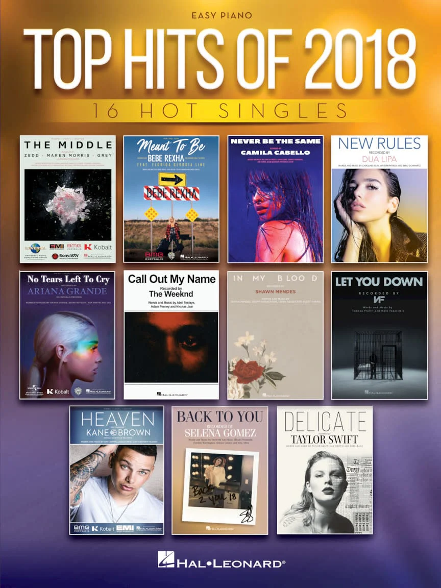 Top Hits of 2018 (Easy Piano)