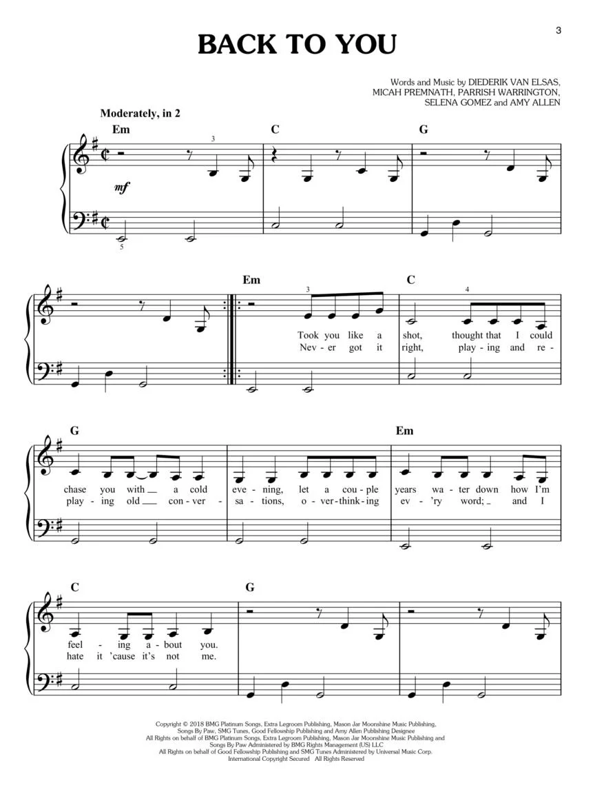 Top Hits of 2018 (Easy Piano) - Image 3