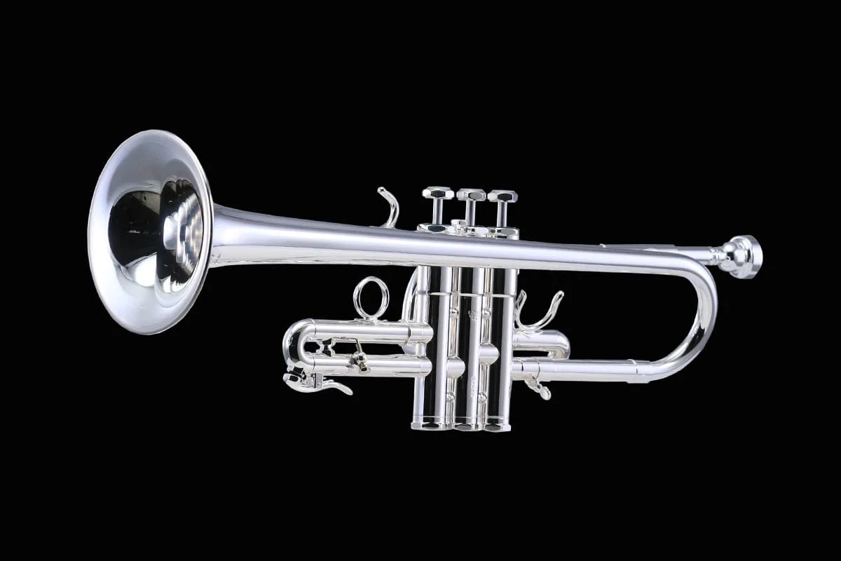 Schilke E3L Eb/D Trumpet - Silver Plated - Image 2