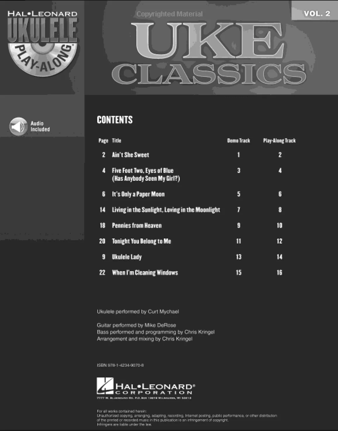 Recueil de chansons classiques pour ukulélé, Play-Along, Vol.2 - Image 2