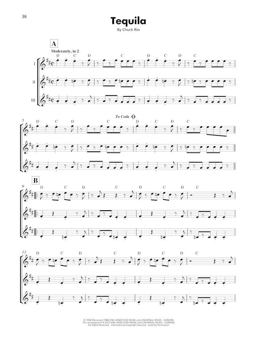 Ukulele Ensemble, Rock Instrumentals - Image 3