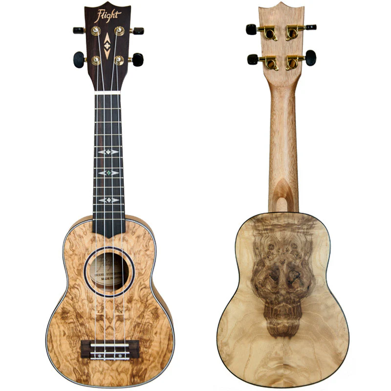 Soprano Flight "Supernatural Series" Quilted Ash Ukulele